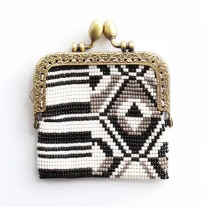Glass Bead Coin Purse Metal Frame - VENICE