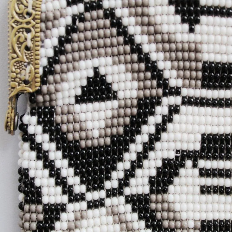 Glass Bead Coin Purse Metal Frame - VENICE