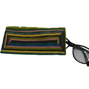 Glass Bead Eyeglass Case - RECTANGLE MULTICOLOR