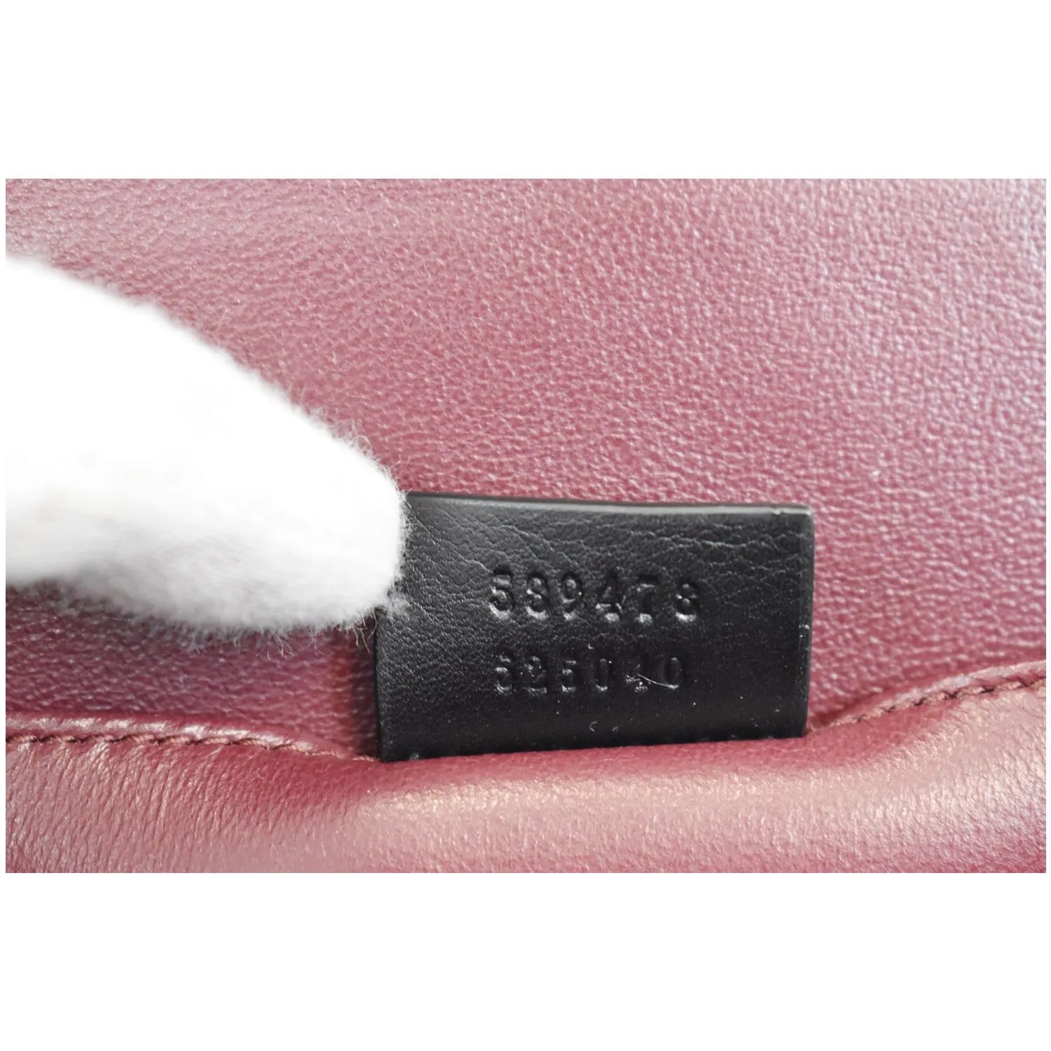 GUCCI Sylvie 1969 Patent Leather Mini Top Handle Bag Black 589478