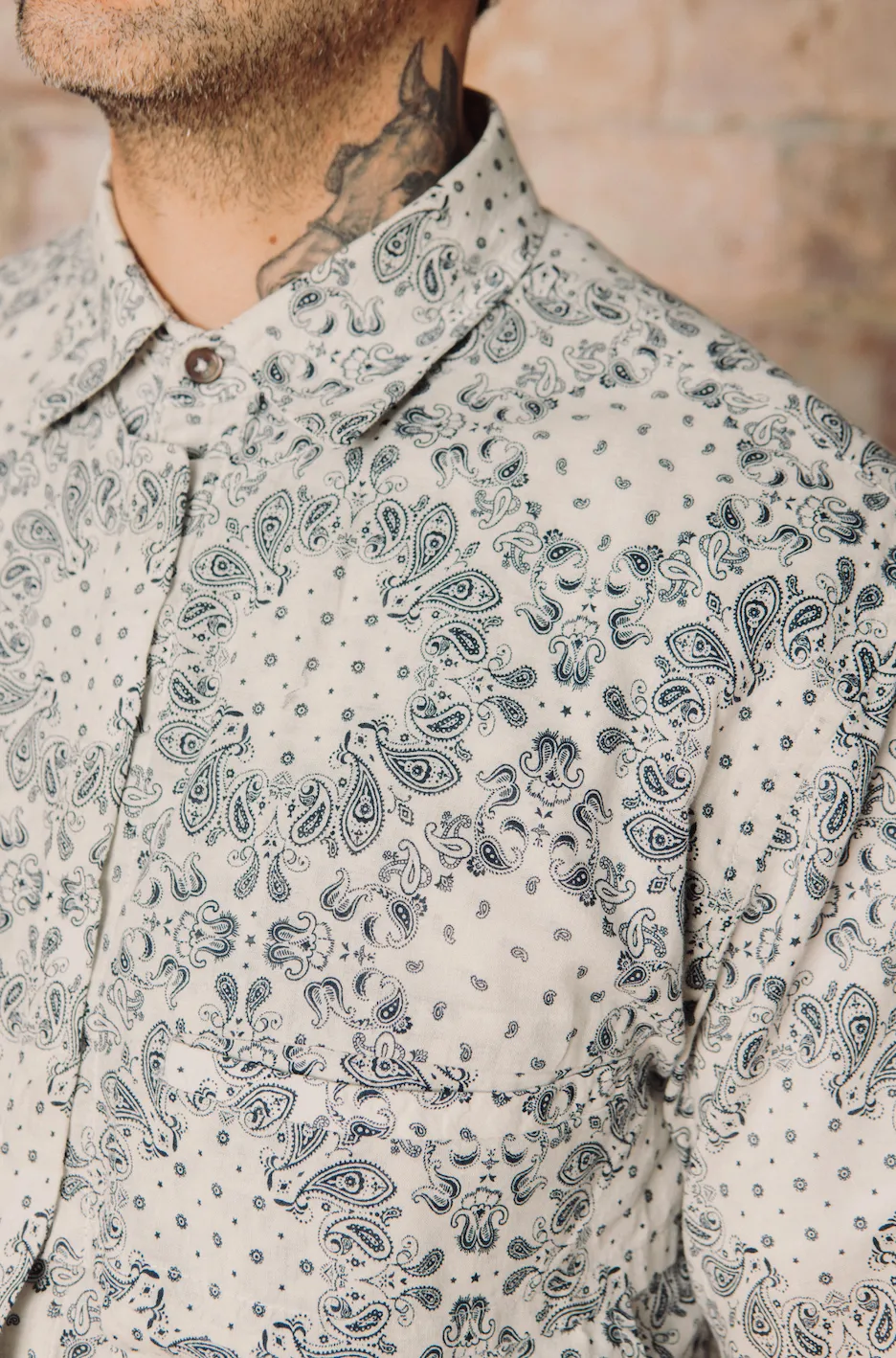 Guillermo Bravo Asymmetrical Short Sleeve Shirt