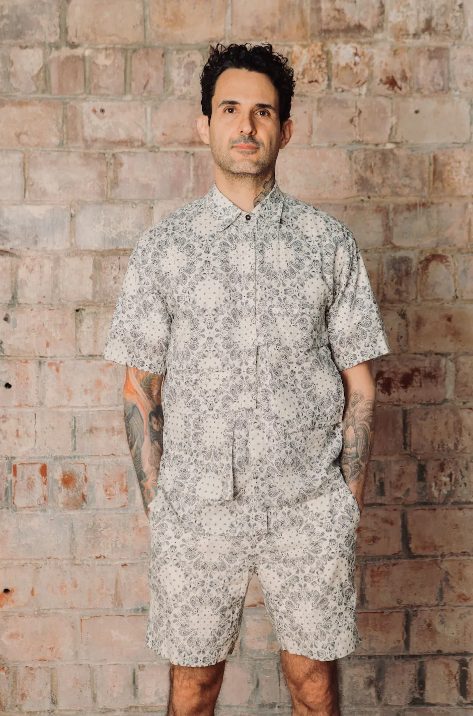 Guillermo Bravo Asymmetrical Short Sleeve Shirt
