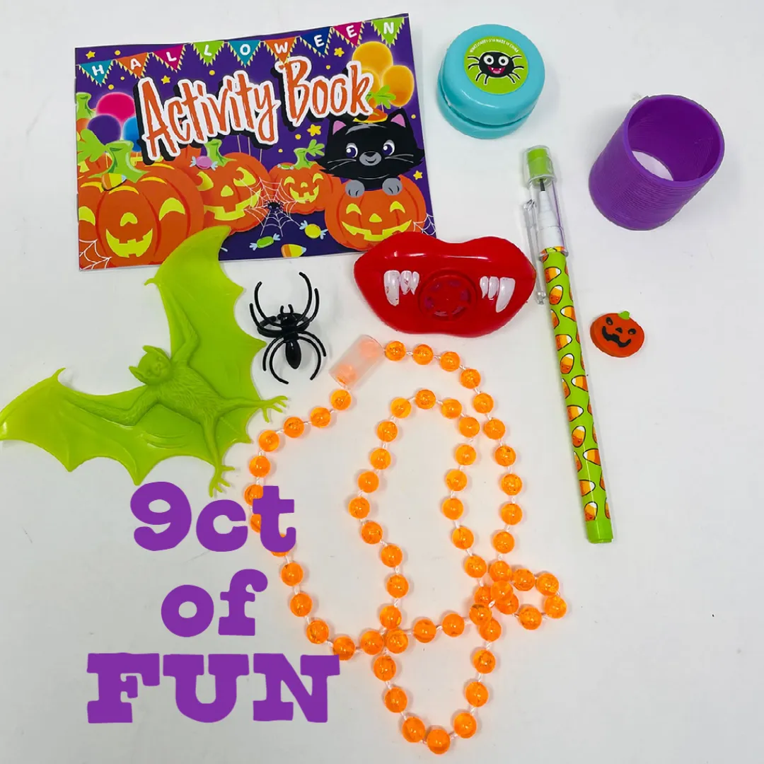 HALLOWEEN GOODY BAGS 12CT PRE-MADE