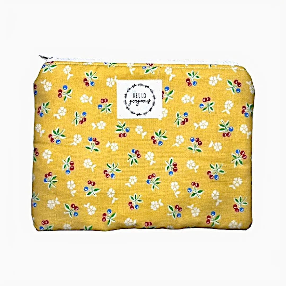 Handmade Zipper Pouch Bag "Hello Gorgeous"