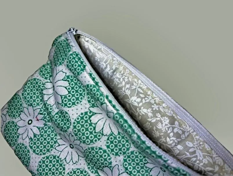 Handmade Zipper Pouch Bag "Hello Gorgeous"