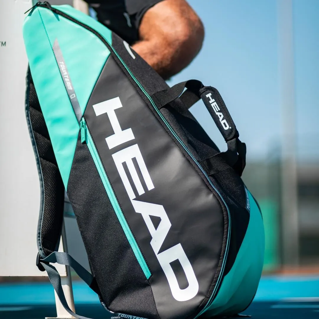 HEAD Tour Team 6R Combi 6 Racket Badminton Bag - Black / Mint