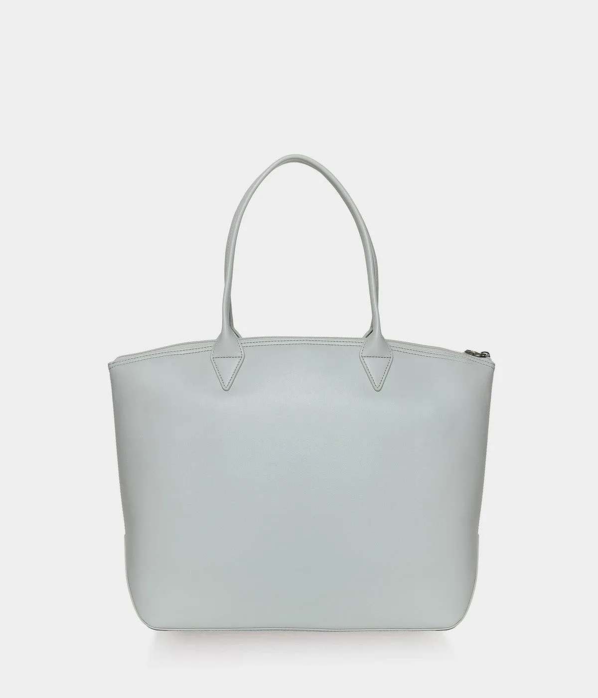 Jolly Apple Skin Vegan Leather Tote | Pearl Grey