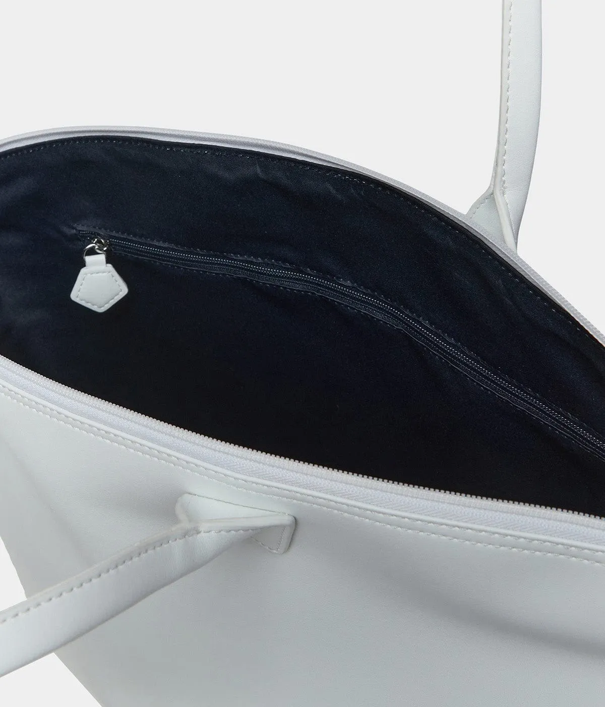 Jolly Apple Skin Vegan Leather Tote | White