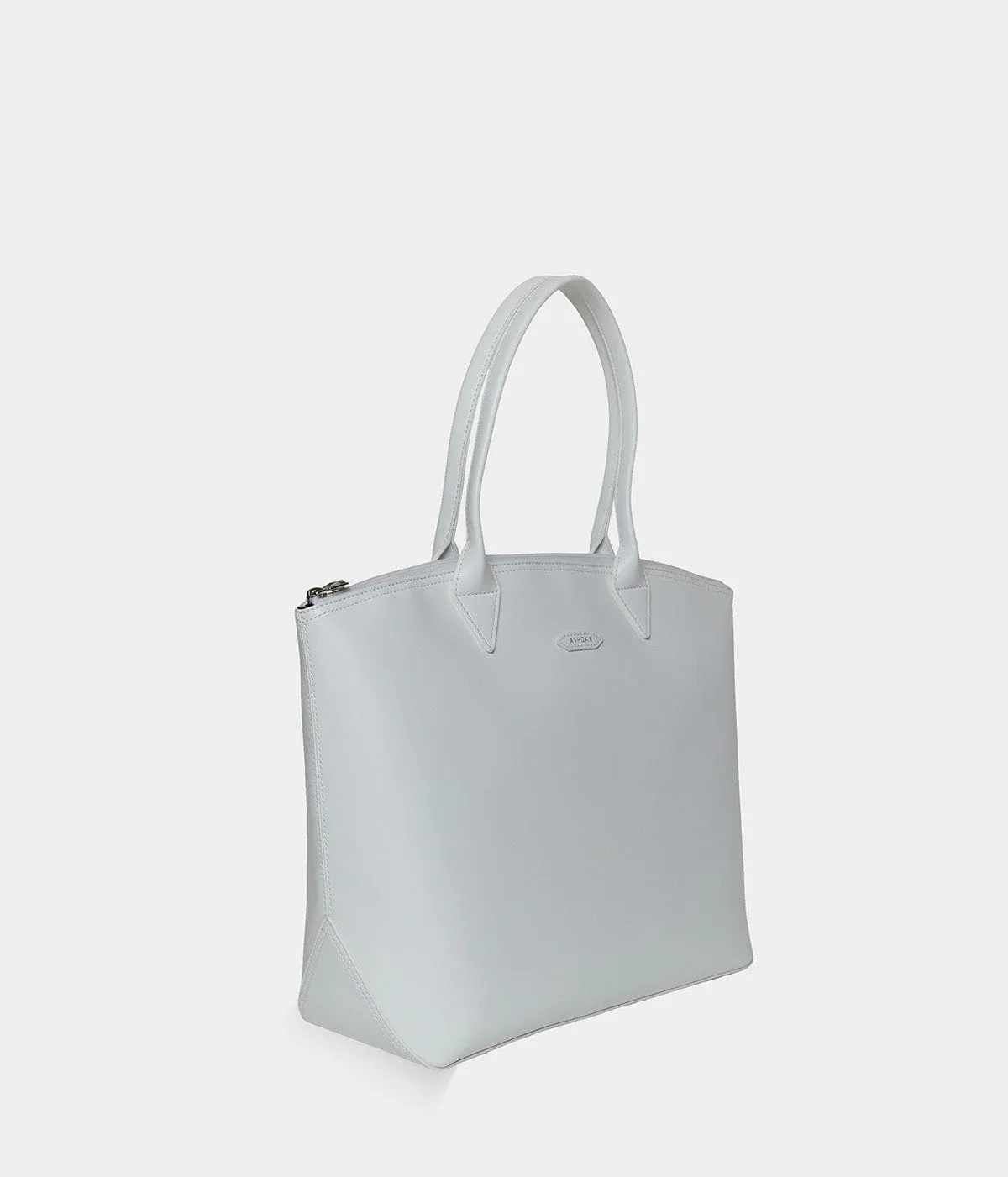 Jolly Apple Skin Vegan Leather Tote | White