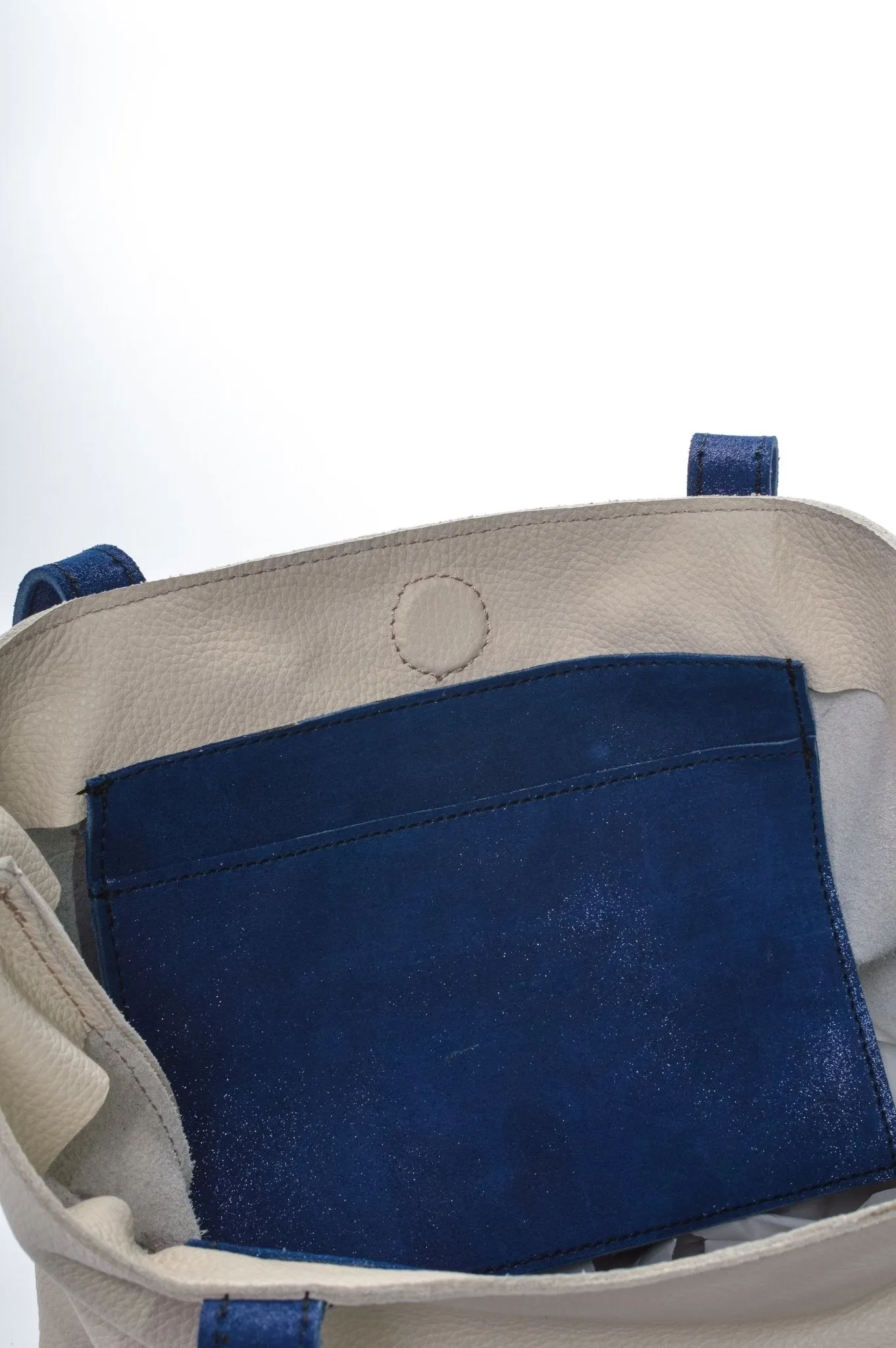 KEIRA Off White Navy Shimmer