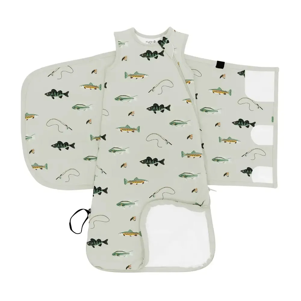 Kyte Baby Sleep Bag Swaddler in Fishing