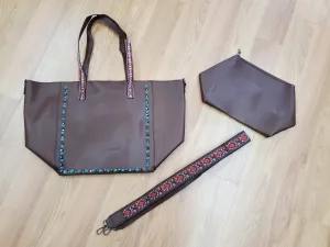 Large Purse with Matching Clutch