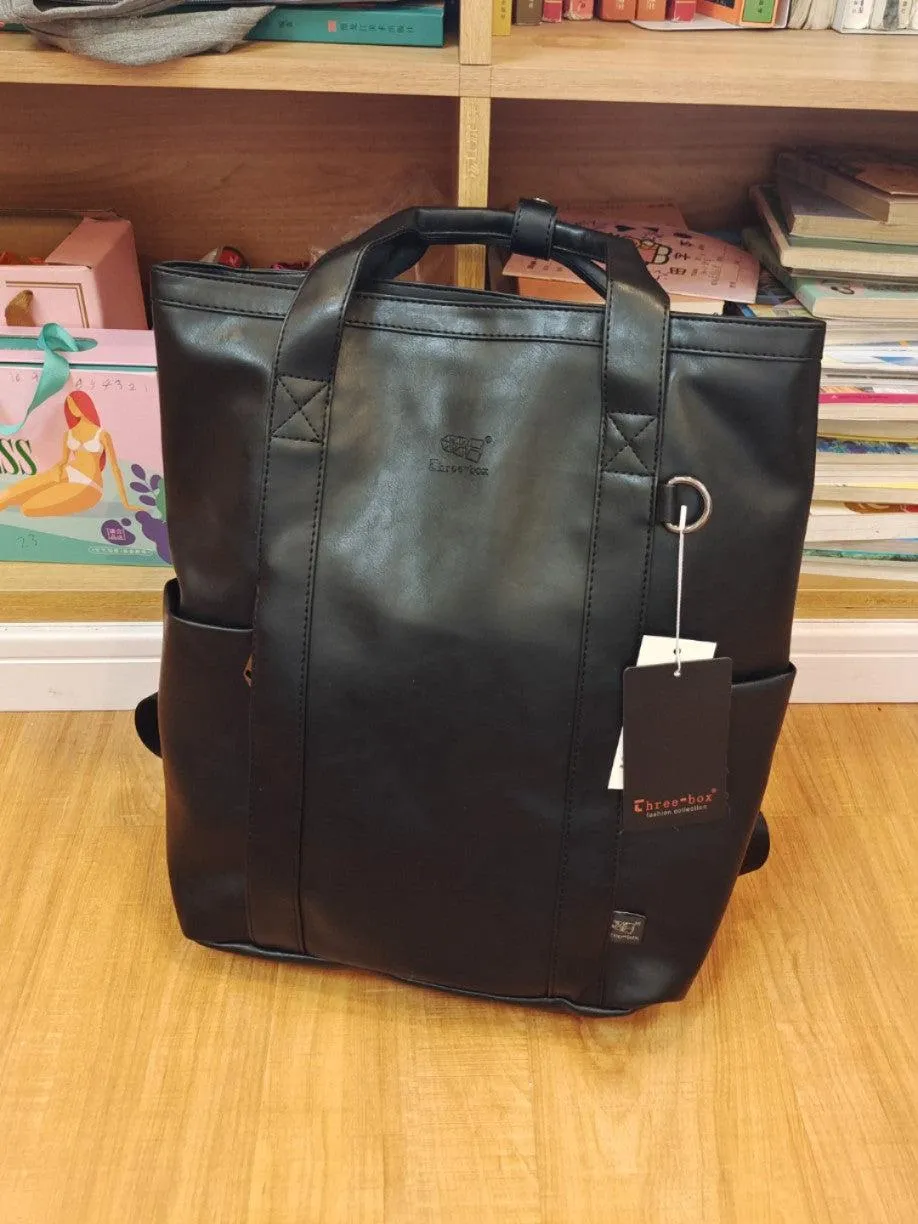 Large Soft Leather Backpack