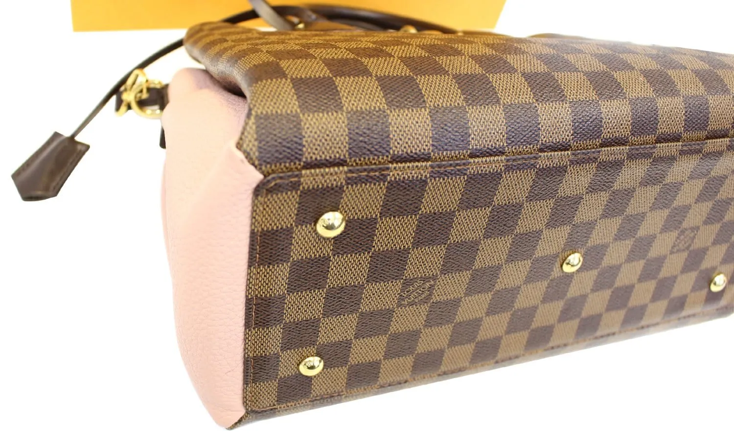 LOUIS VUITTON Damier Ebene Magnolia Normandy Shoulder Bag