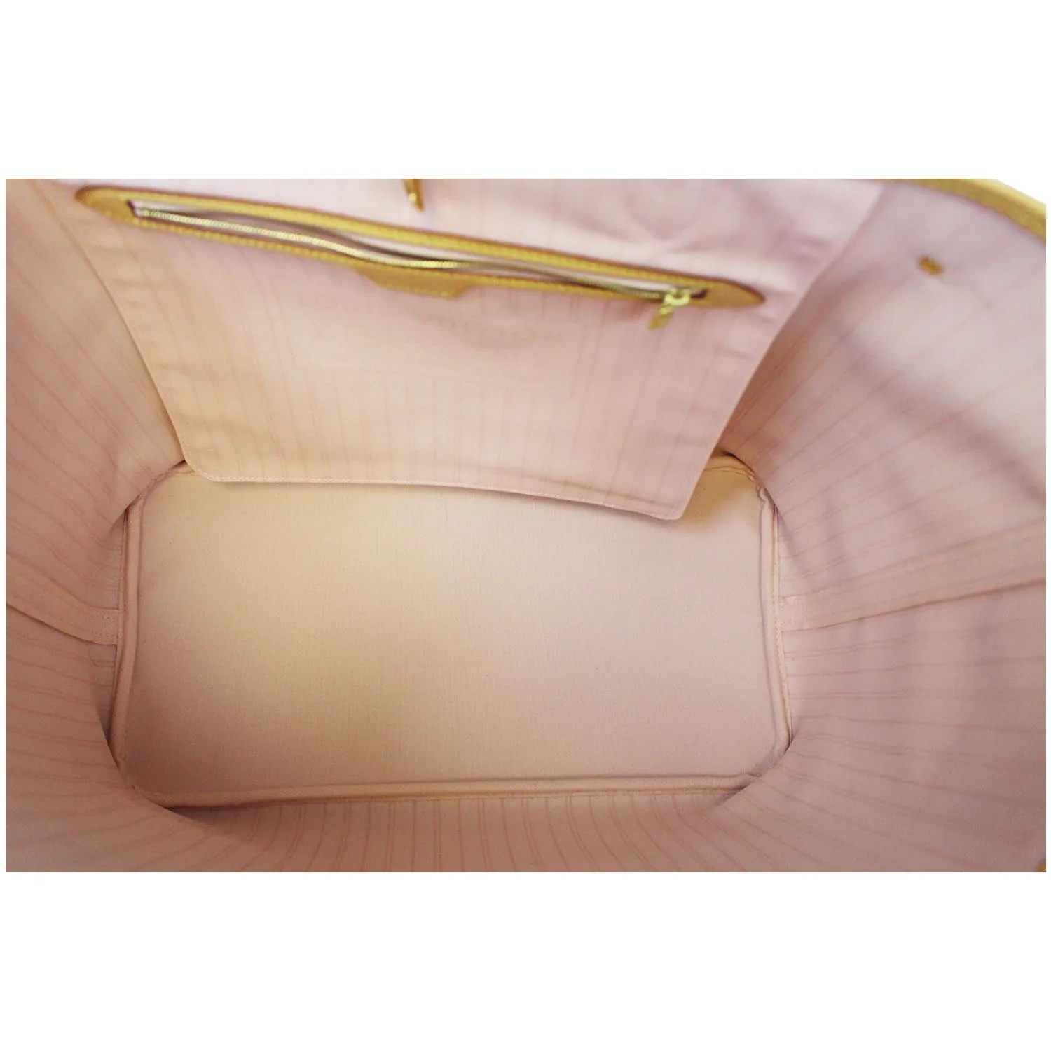 LOUIS VUITTON Neverfull GM Damier Azur Tote Shoulder Bag Rose Ballerine
