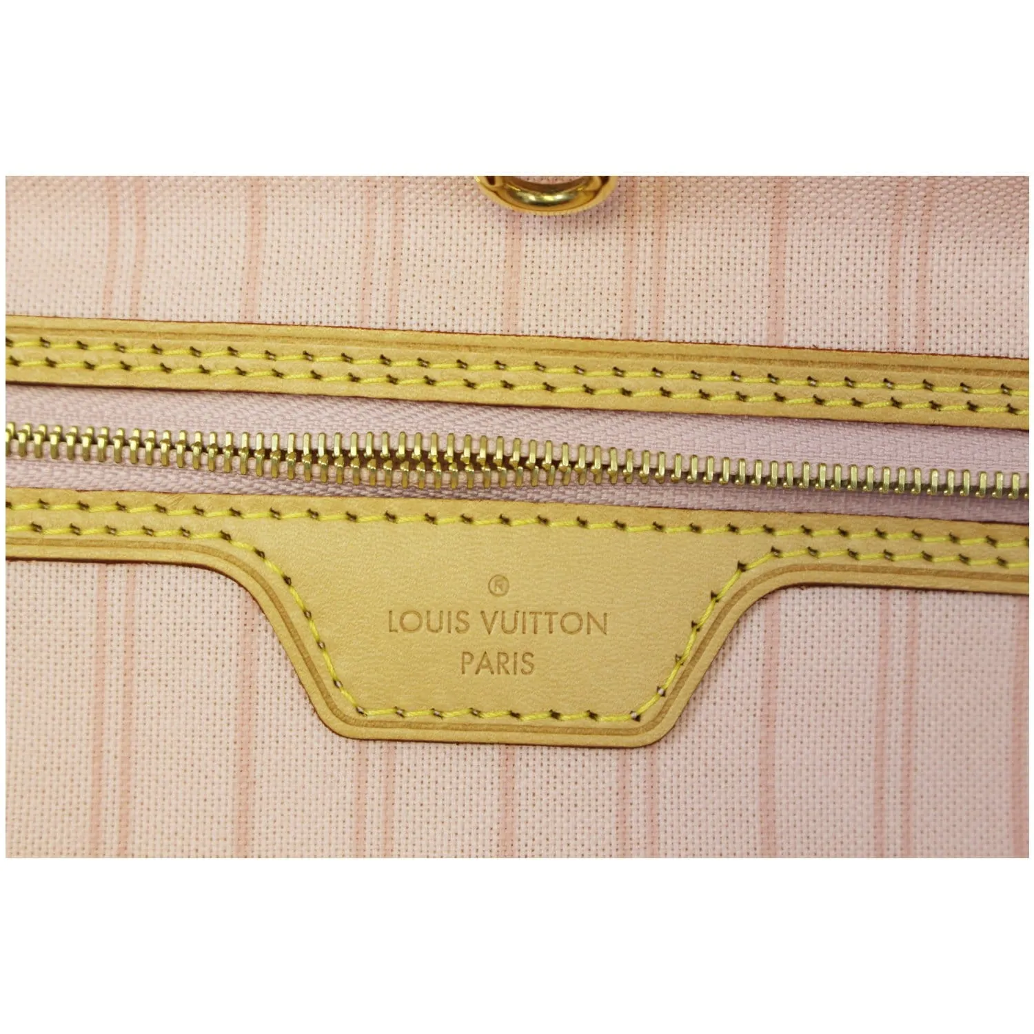 LOUIS VUITTON Neverfull GM Damier Azur Tote Shoulder Bag Rose Ballerine
