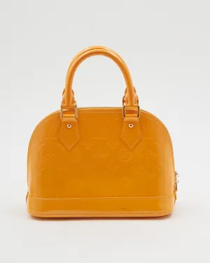 Louis Vuitton Yellow Vernis Monogram Alma BB Bag