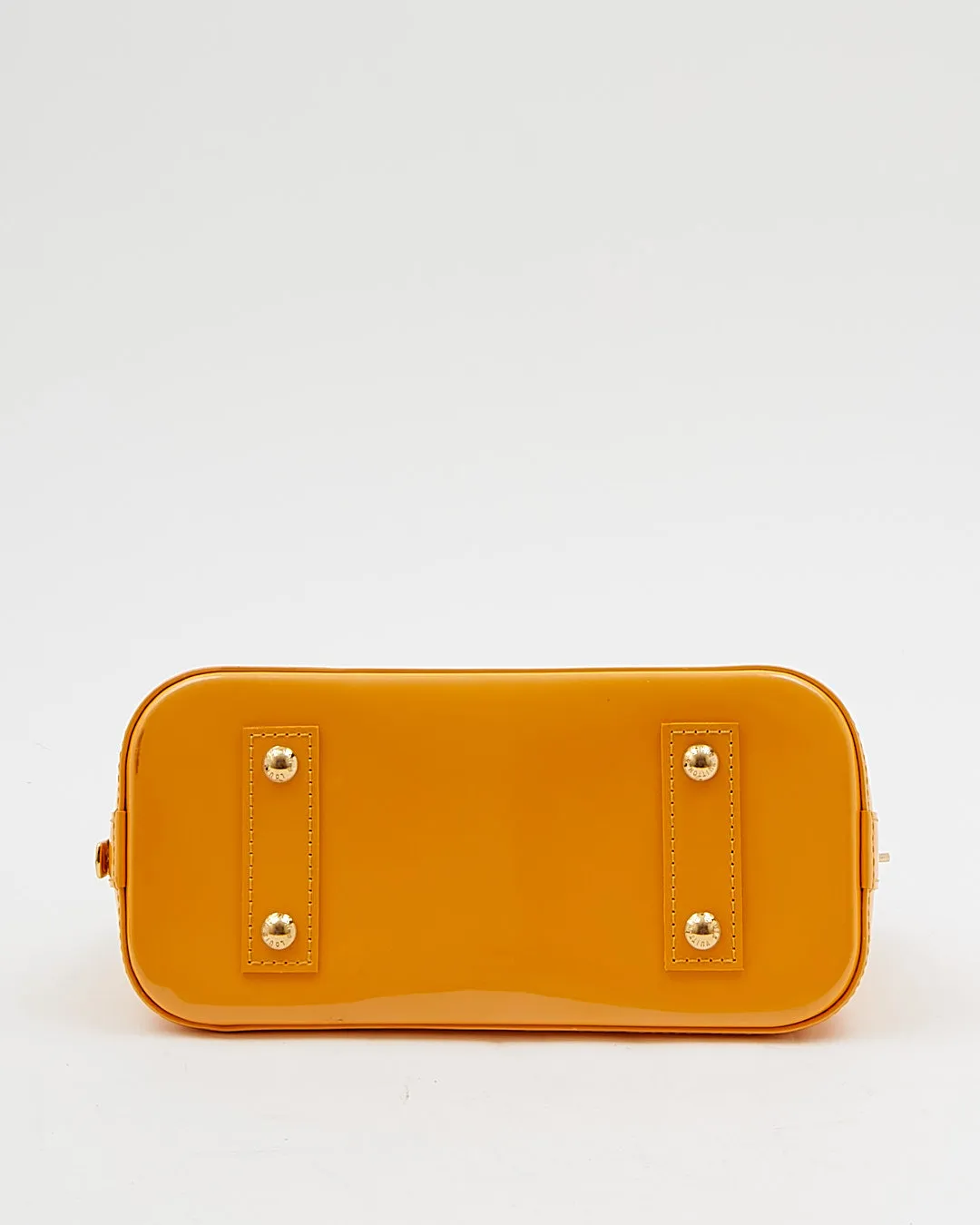 Louis Vuitton Yellow Vernis Monogram Alma BB Bag