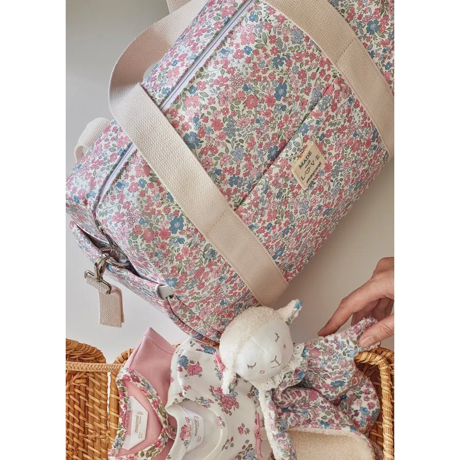 Mayoral Baby Rose Printed Diaper Bag