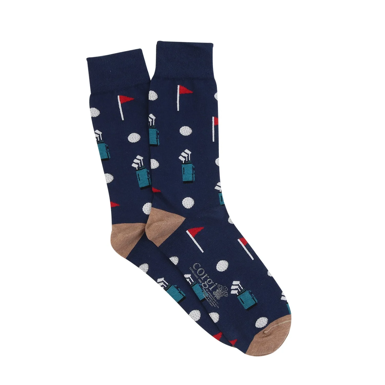 Men's 2-Pair Golf Cotton Socks