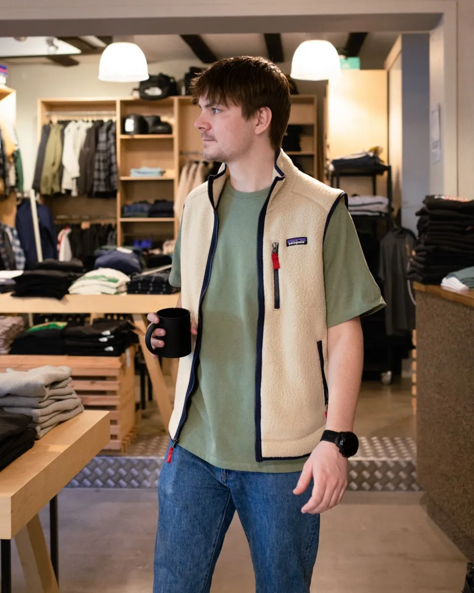 M's Retro Pile Vest - Khaki