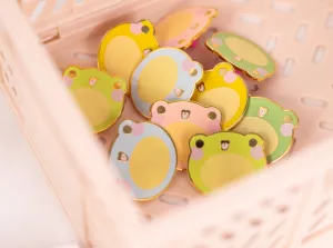Multi-Coloured Frog Hard Enamel Pins