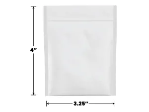 Mylar Bag Opaque White 1 Gram (100 to 50,000 Count)
