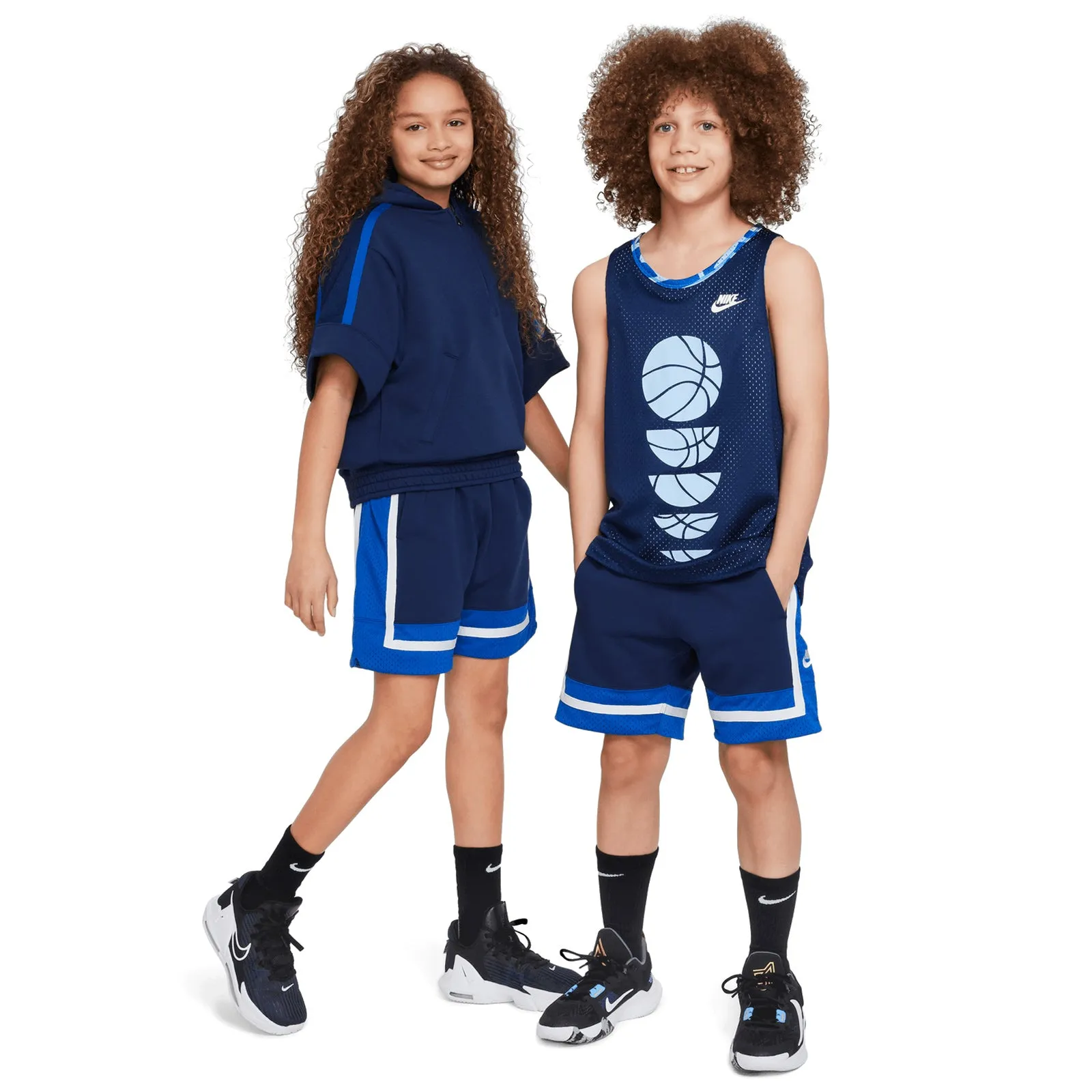 Nike Culture of Basketball Youth Fleece Shorts - Navy