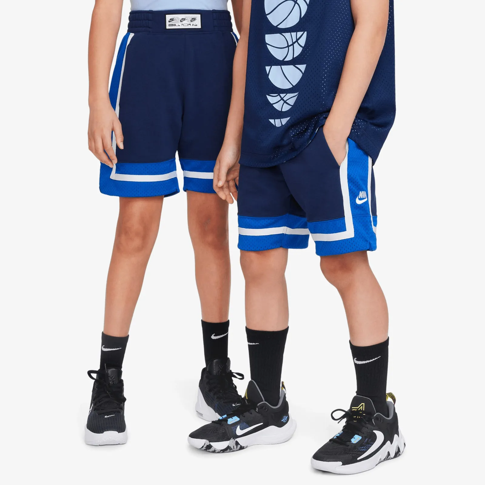 Nike Culture of Basketball Youth Fleece Shorts - Navy