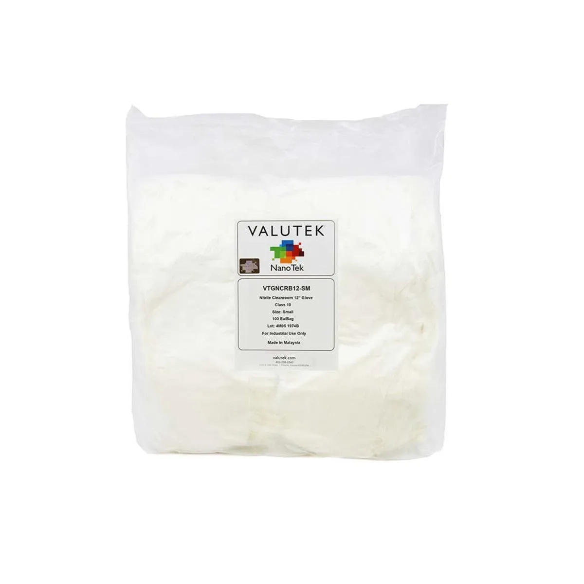 Nitrile Cleanroom Glove Bagged 12" Cuff | Case of 1000 gloves