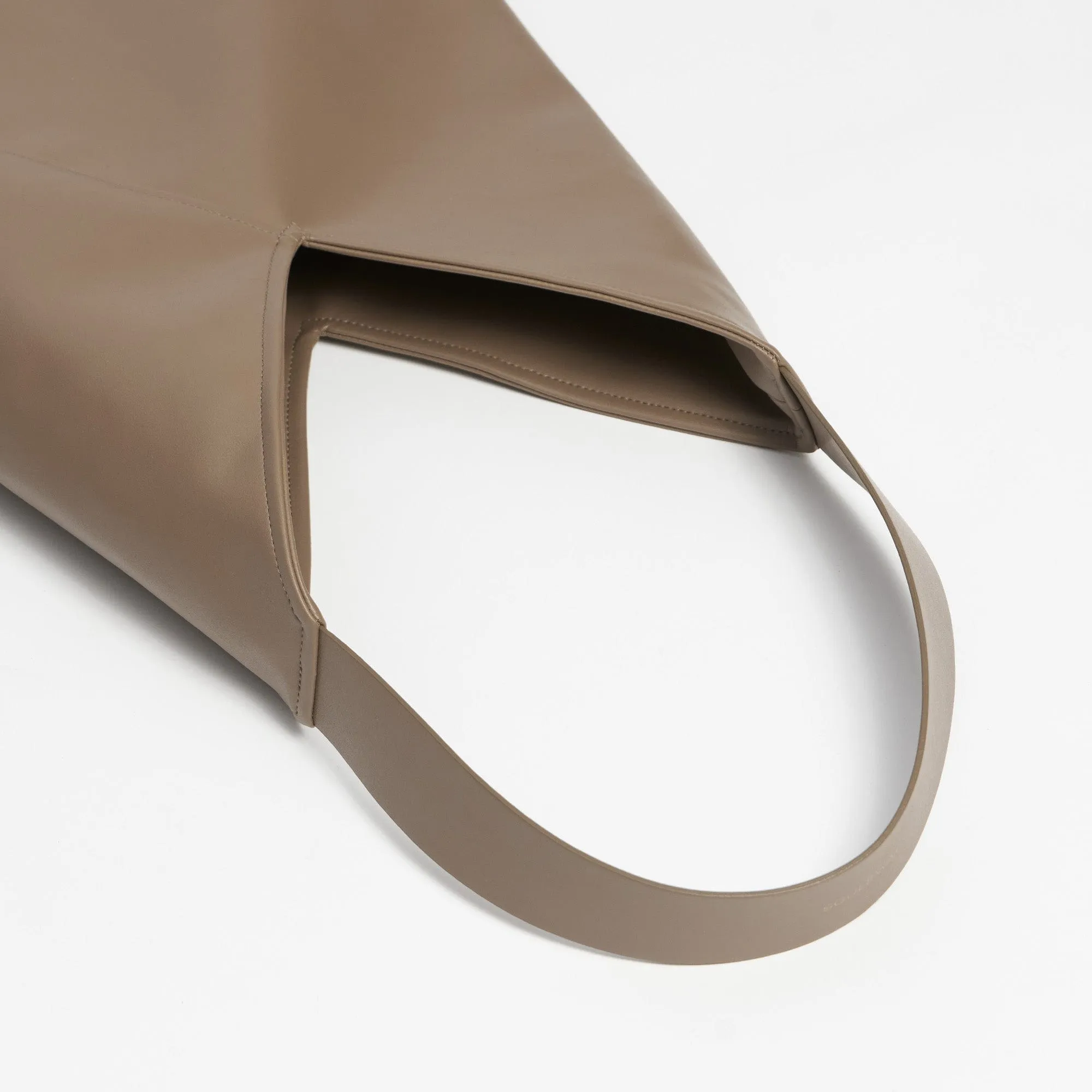 Oleatex Vegan Olive Leather Origami Bag | Mocha Brown