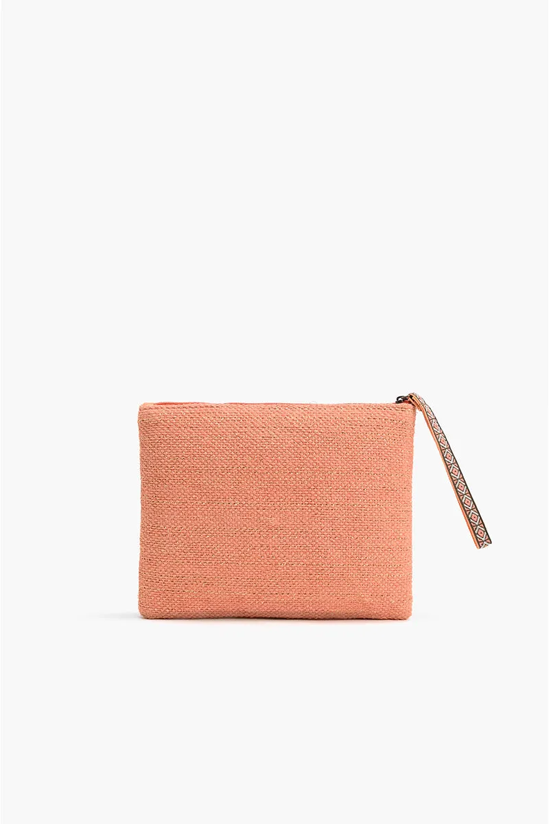 Orange Bee Wristlets Hand-Woven Jacquard Design
