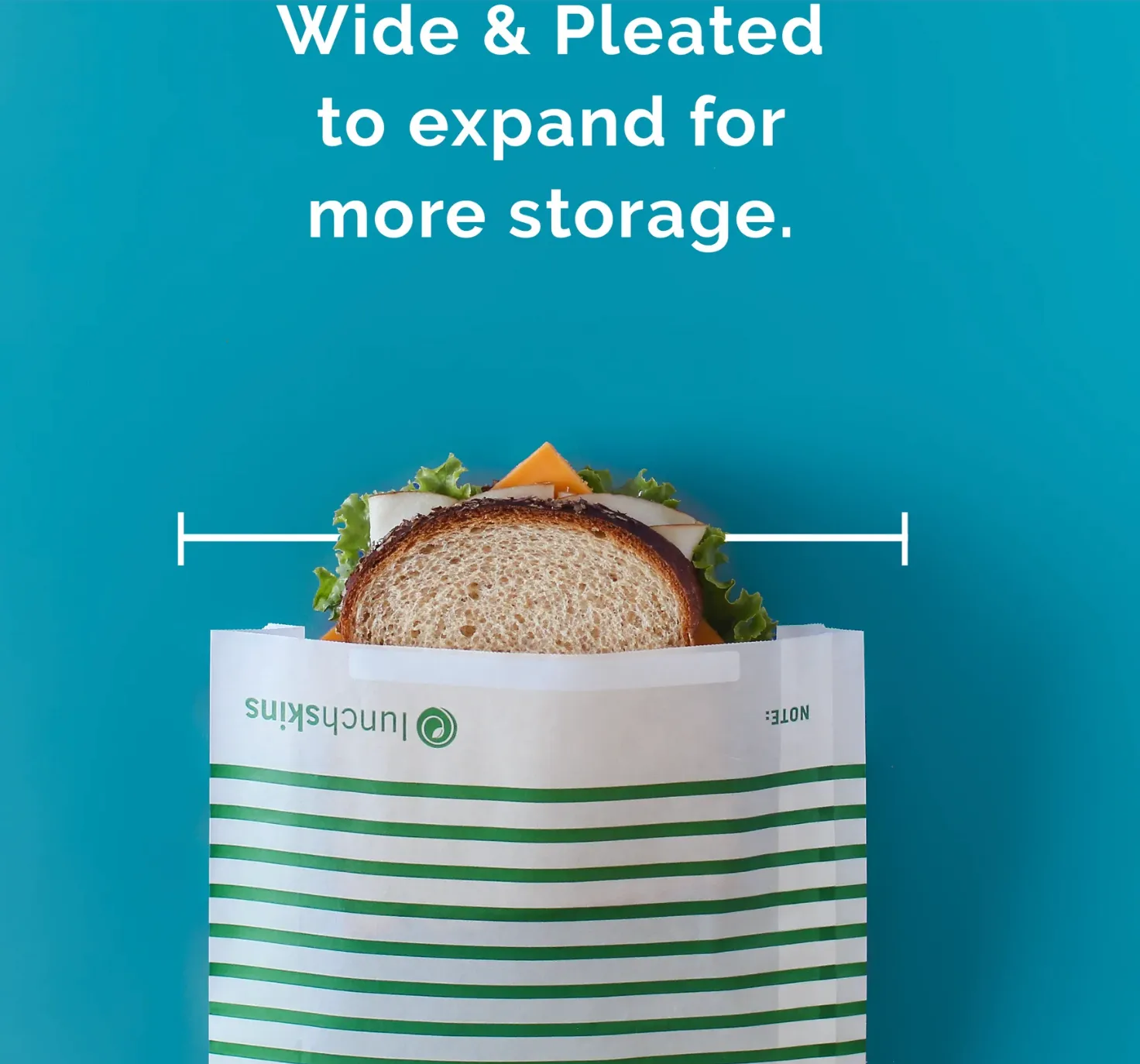 Paper sandwich bags(XLarge,green )