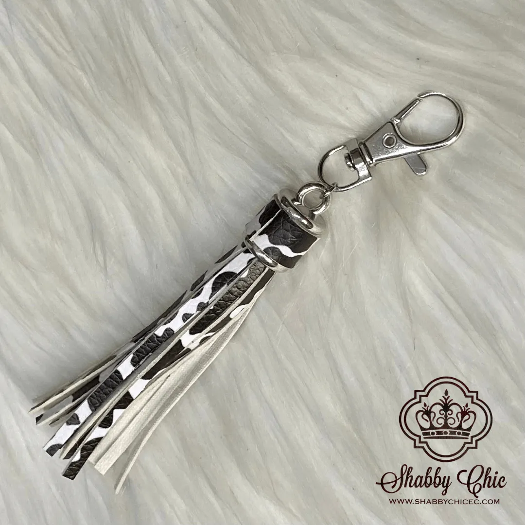 Patterned Bag Tassels - SILVER or GOLD HARDWARE