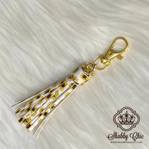 Patterned Bag Tassels - SILVER or GOLD HARDWARE