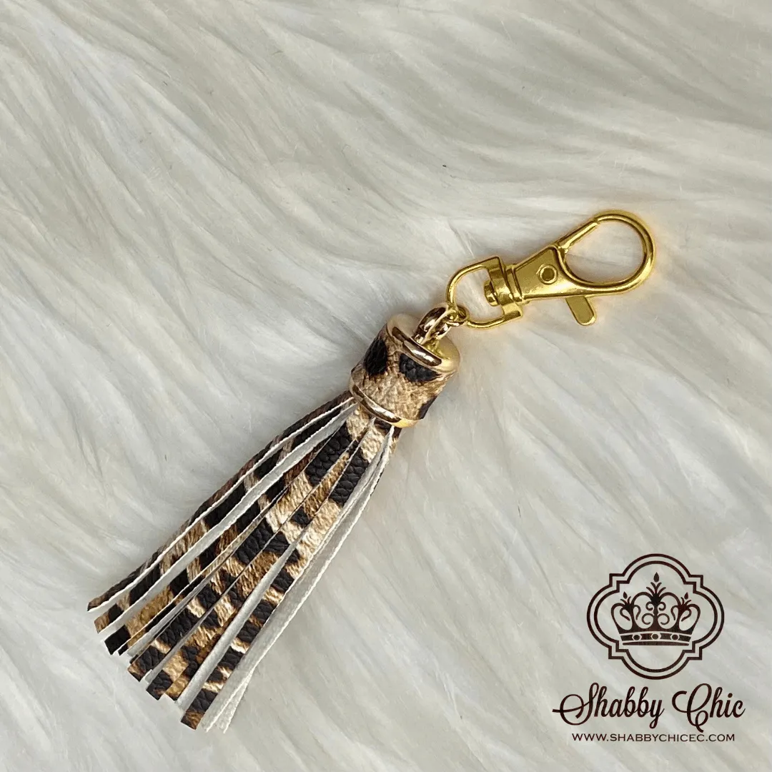 Patterned Bag Tassels - SILVER or GOLD HARDWARE