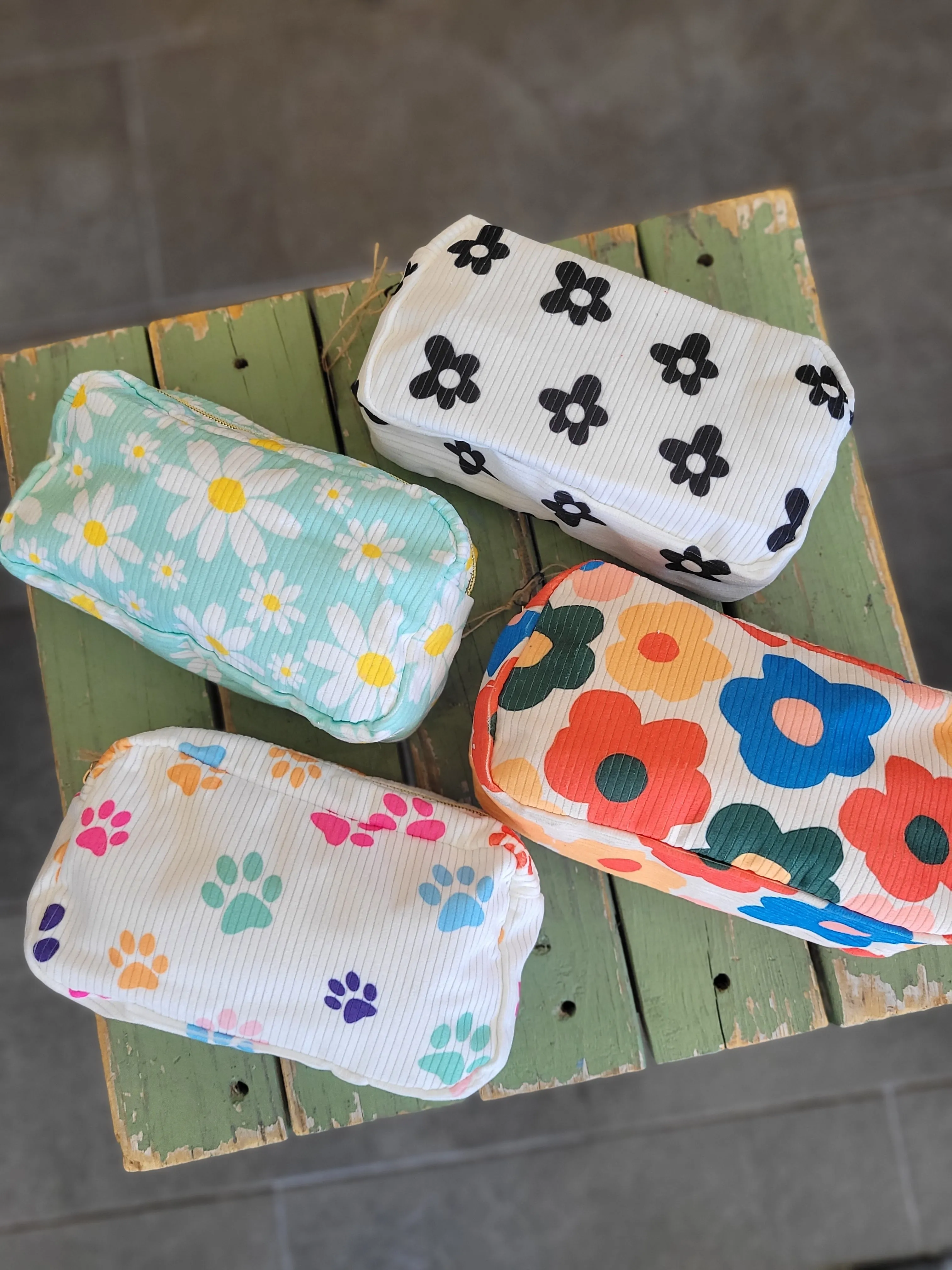 Patterned Makeup Bags