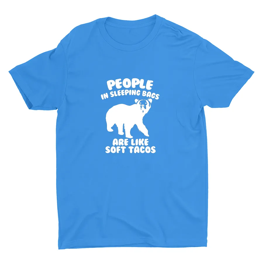 People in Sleeping Bags Cotton Tee
