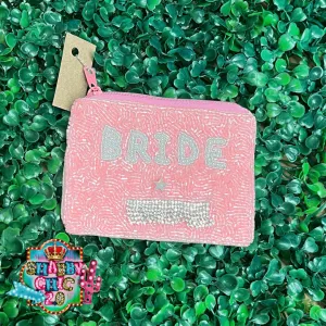 Pink Bride Beaded Bag