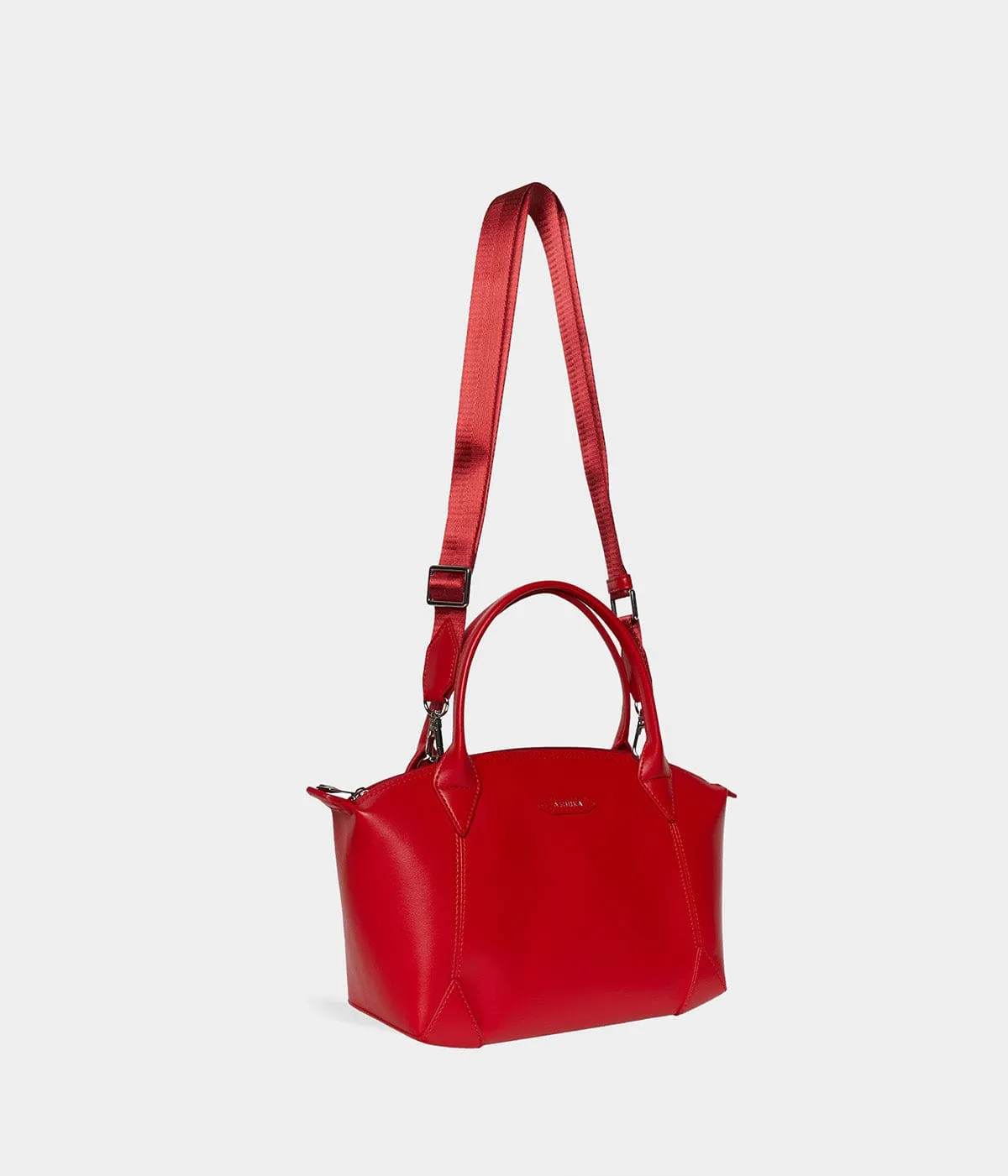 Pretty Apple Skin Vegan Leather Shoulder Bag | Red