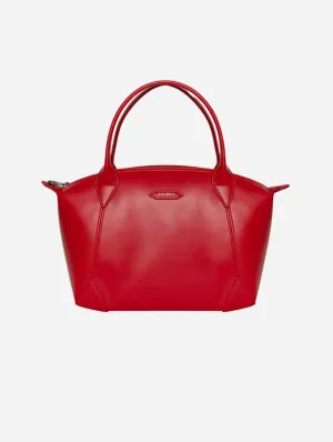 Pretty Apple Skin Vegan Leather Shoulder Bag | Red