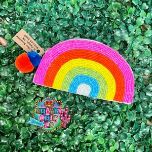 Rainbow Beaded Bag
