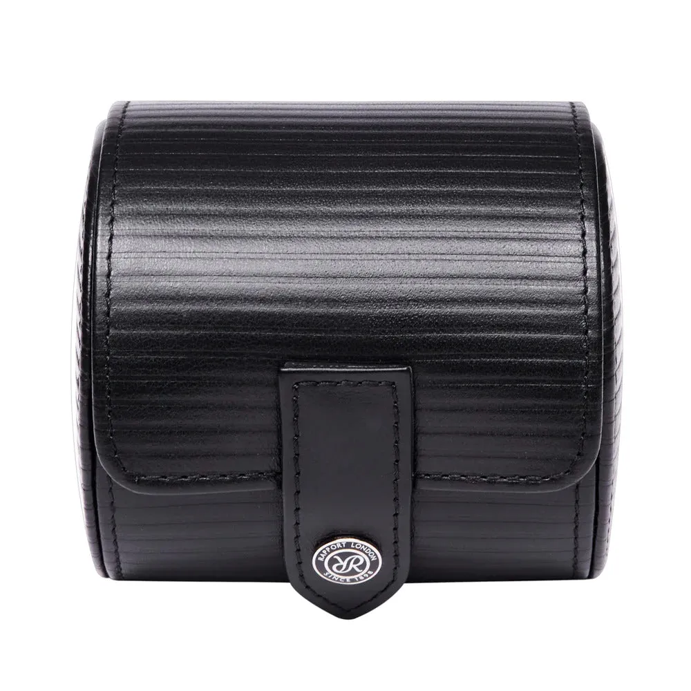 Rapport - Nova Single Watch Roll in Black Leather | D340