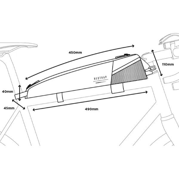 Restrap Race Long Top Tube Bag