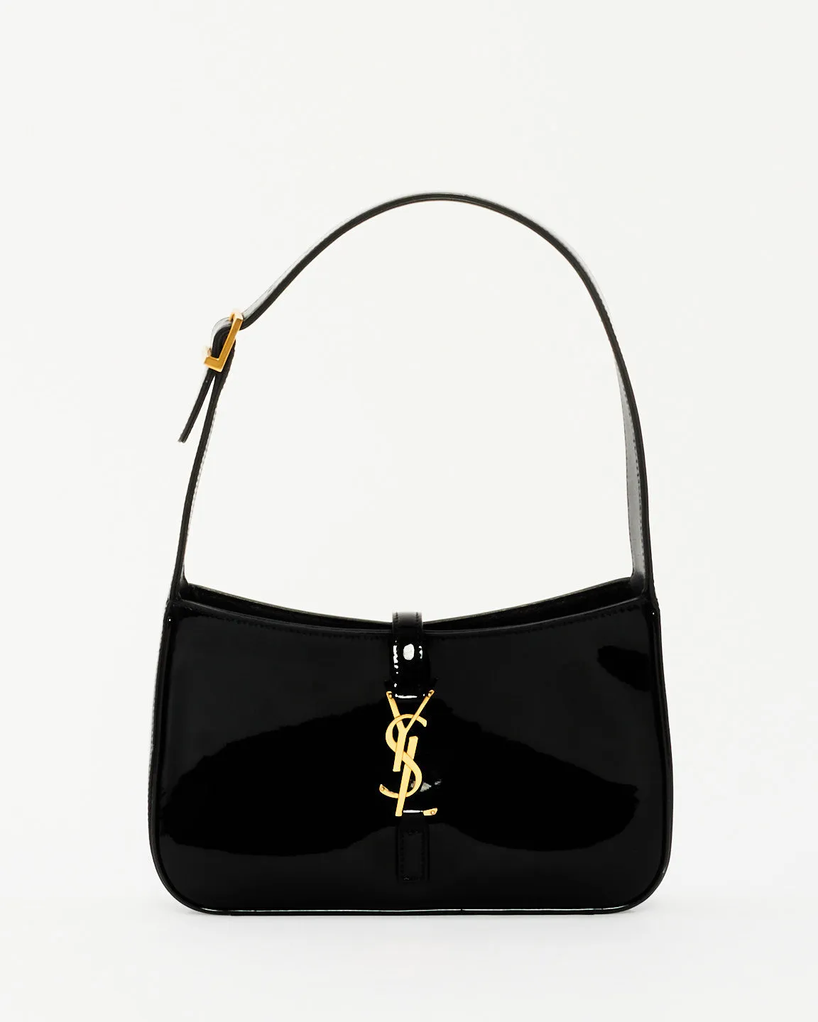 Saint Laurent Black Patent Leather 5 à 7 Shoulder Bag