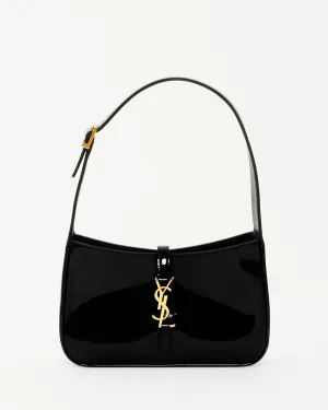 Saint Laurent Black Patent Leather 5 à 7 Shoulder Bag