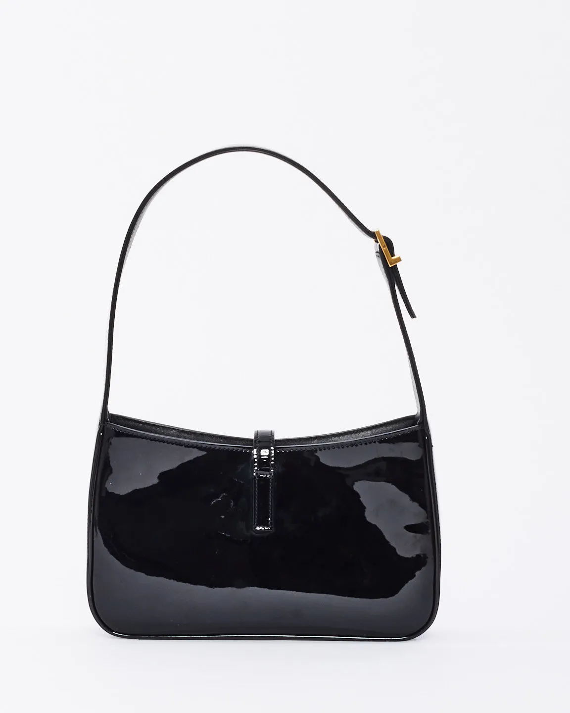 Saint Laurent Black Patent Leather 5 à 7 Shoulder Bag