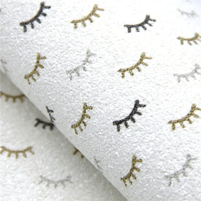 SALE Chunky Glitter Eyelashes ~ White Silver Gold Charcoal Lashes