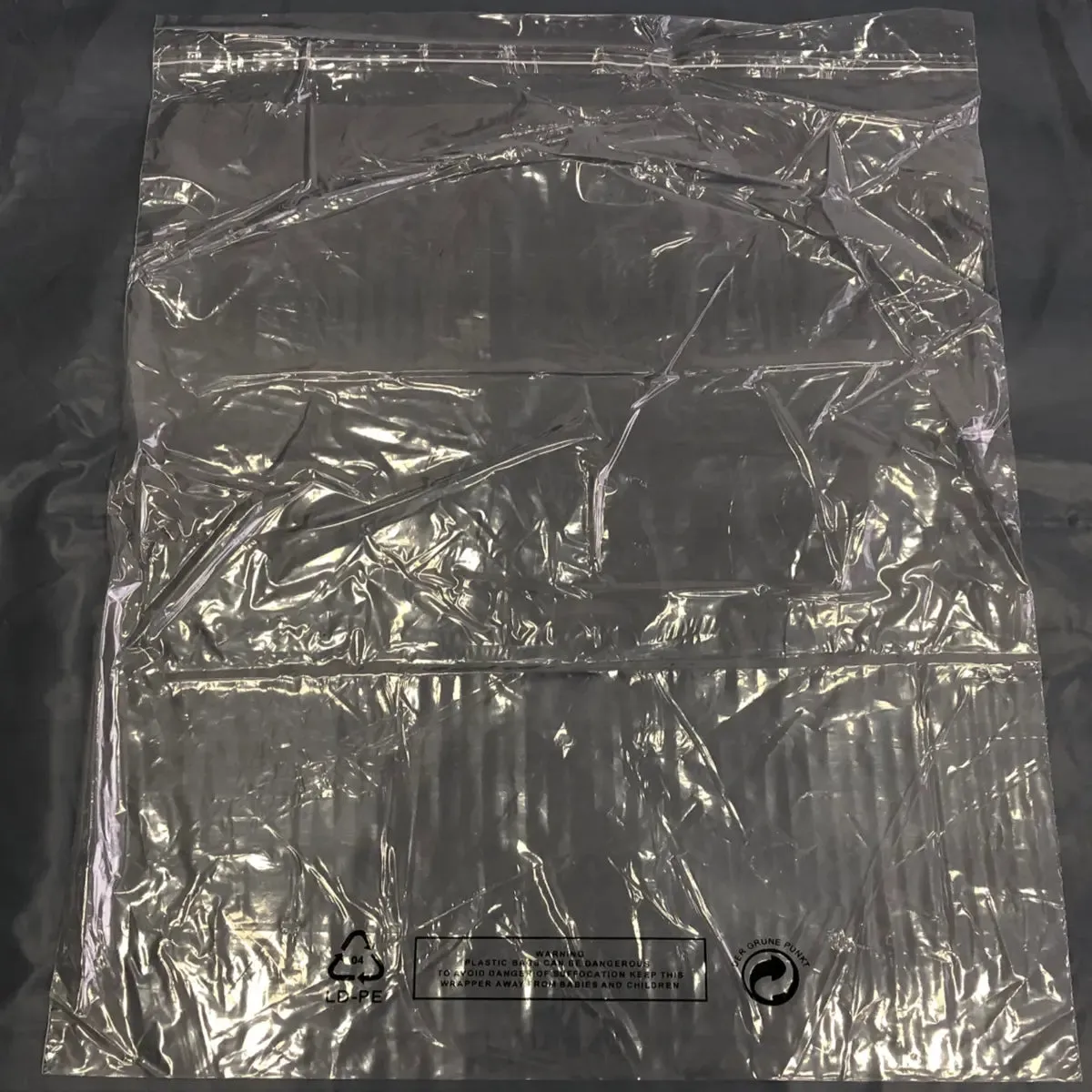 Self Seal LDPE Polythene Bags  - With Printed Warning