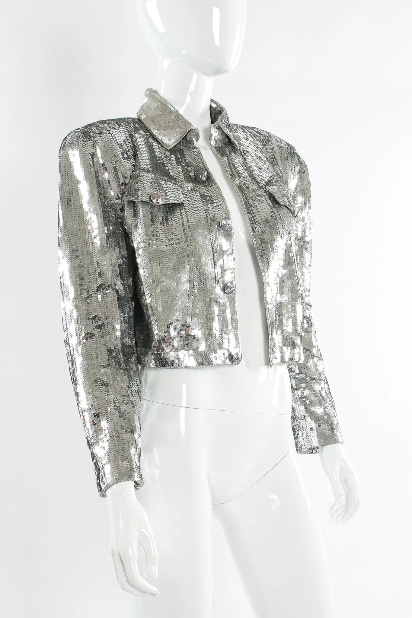 Sequin & Beaded Crop Jacket